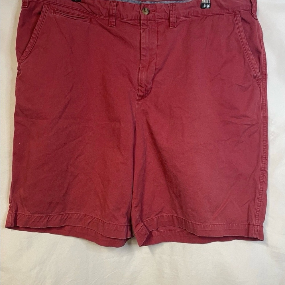 Polo Ralph Lauren Chino Shorts Men’s 42 Cotton Casual Flat Front Red Pink